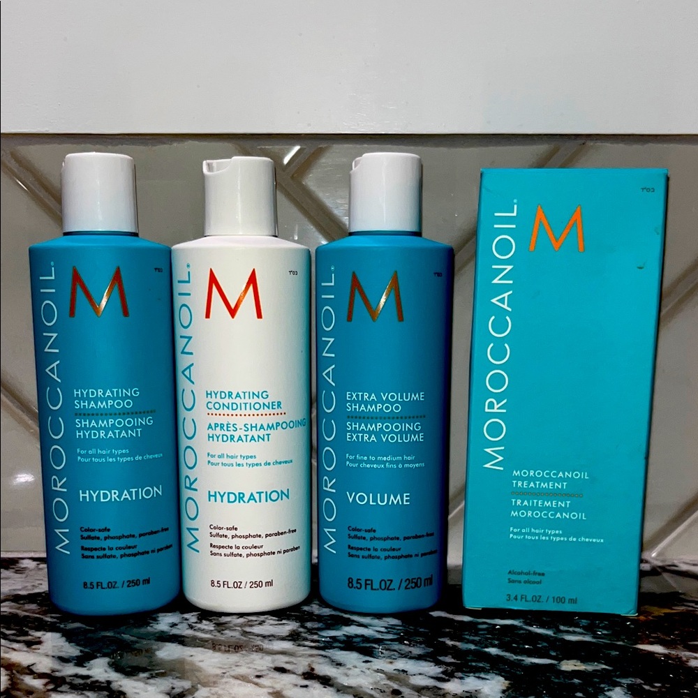 Moroccanoil Hydration and Volume Hair Care Collection